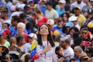 Venezuelan Opposition Leader Machado Is Intercepted After Joining Anti-government Protest - Source: Getty